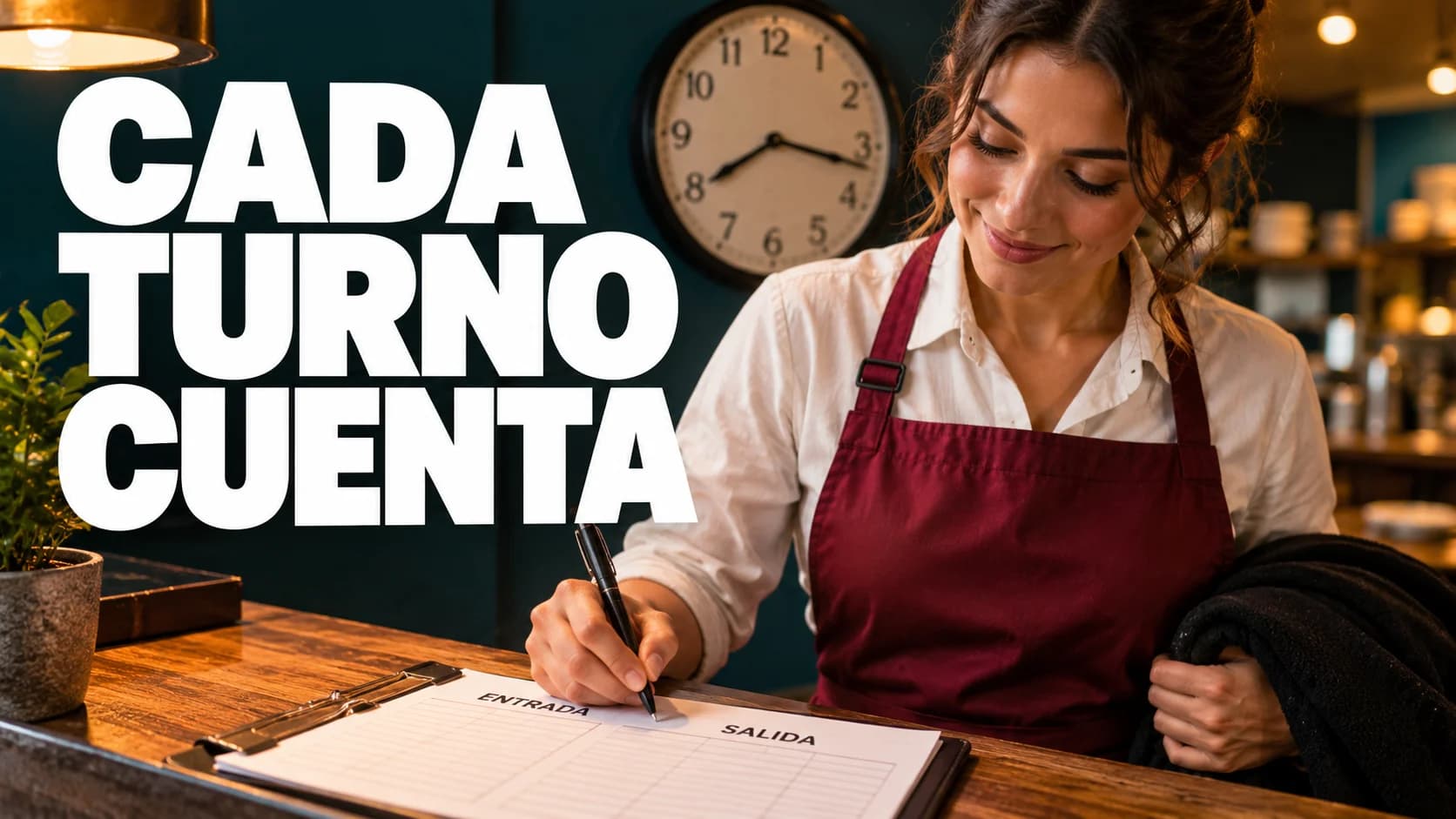 Registre de jornada en un restaurant