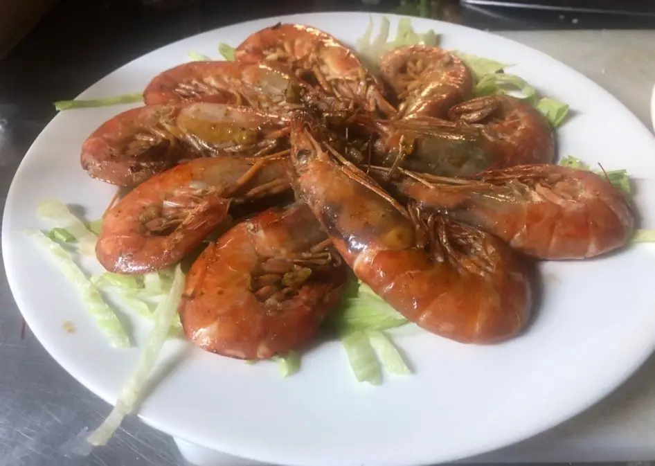 Gambas a la plancha