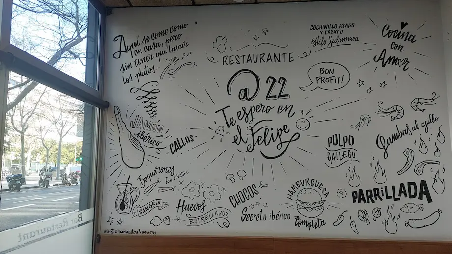 Restaurante Bar Restaurante Felipe @22 en Menuveo