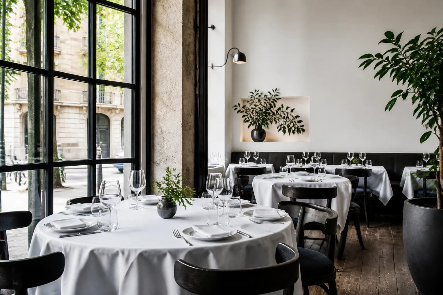 Fotografía de ambiente para un restaurante ficticio de ejemplo.