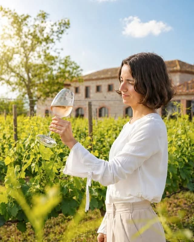 Degustación de vino en los viñedos de Celler 1923, ubicado en Peralada, Girona, destacando la cocina catalana y vinos locales.