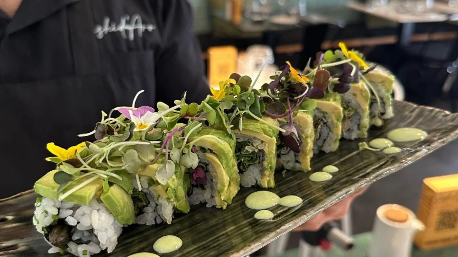 Sushi vegano platja daro