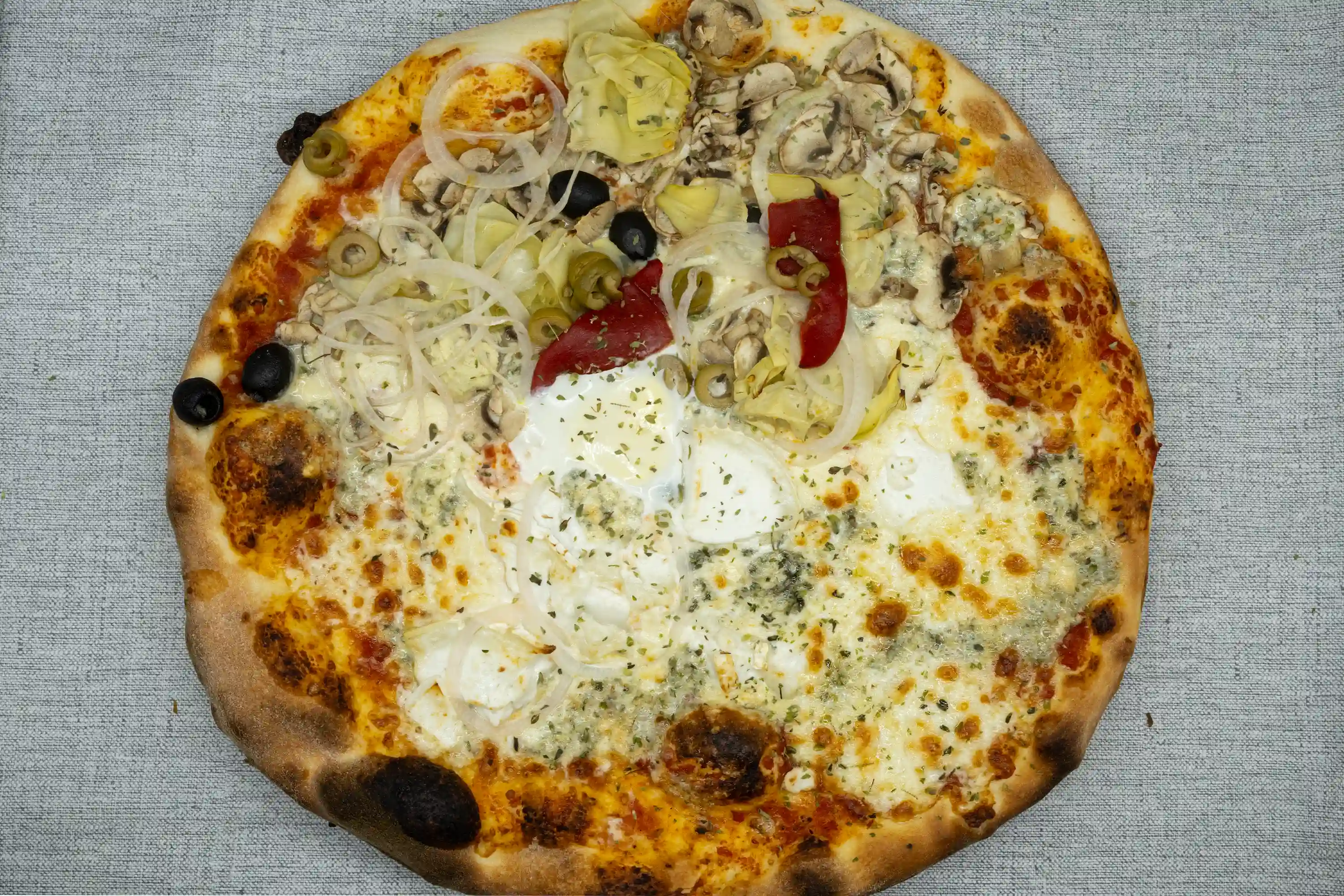 PIzza a medida mitad mitad de lo que sea