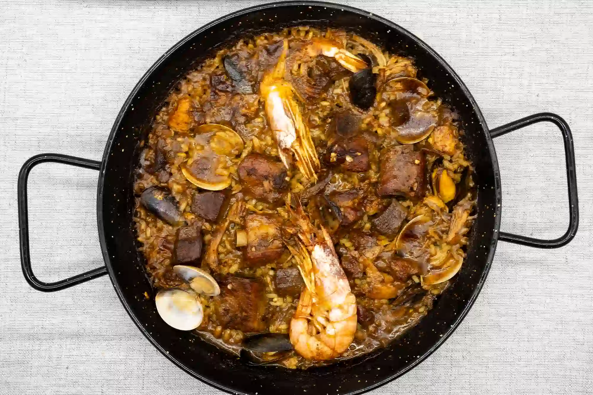 arroz meloso de mar y montana restaurante menu mediodia borrassa alt emporda mas pla