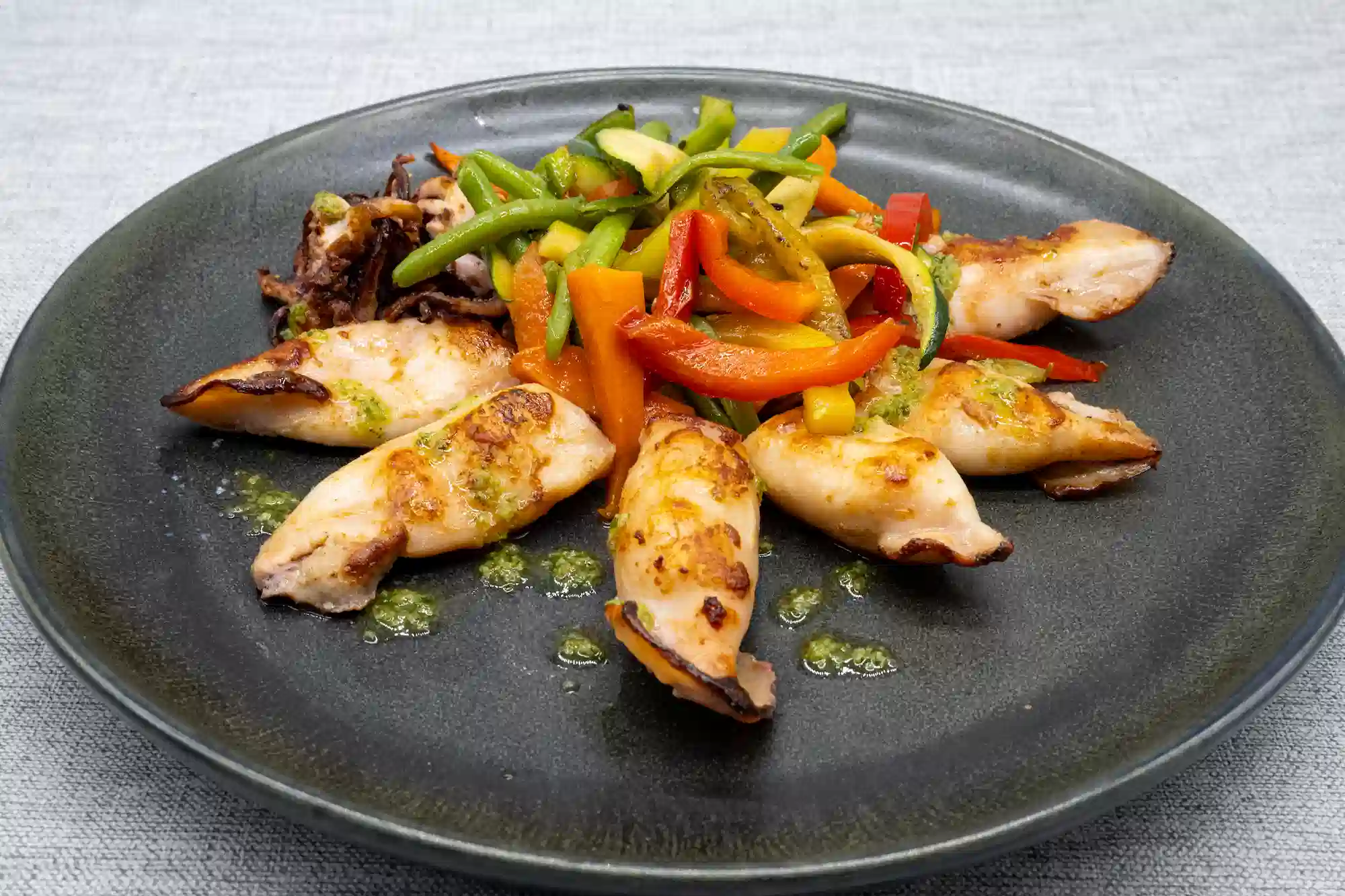 calamares a la romana con limon restaurante menu mediodia borrassa alt emporda mas pla