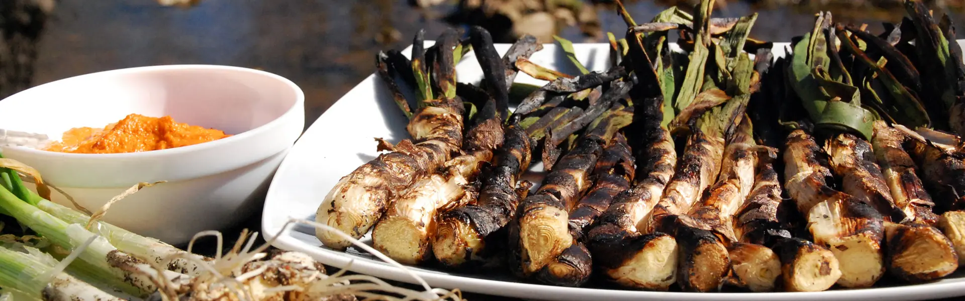 a la brasa amb romesco